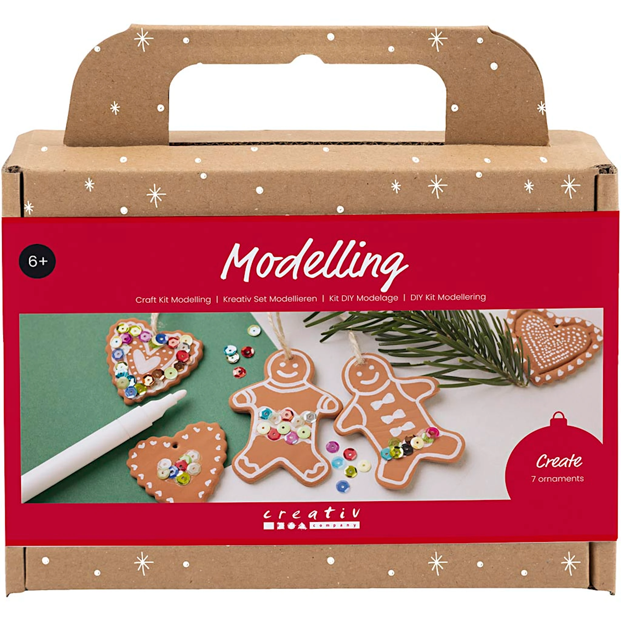 Produktbilde for DIY Kit Modellering, Små kakeformer, mellombrun, 1 pk.