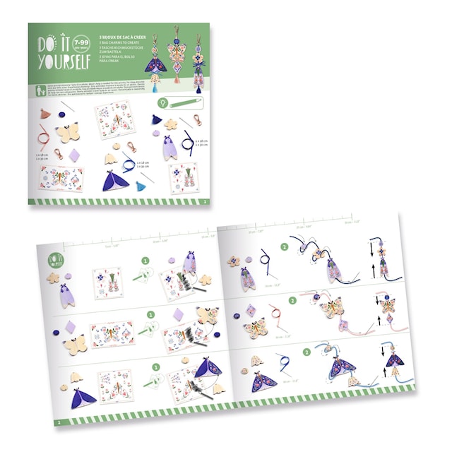 Produktbilde 2 for DIY-sett veskeanheng i tre og stoff Djeco