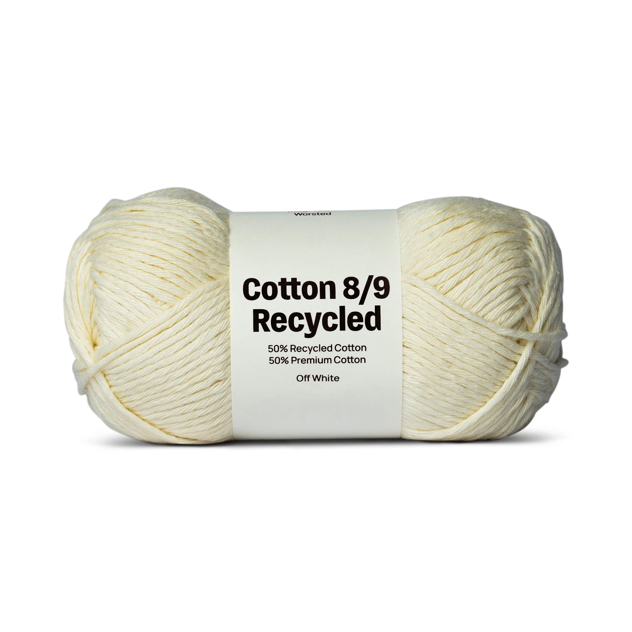 Tuotekuva ille Cotton 8/9 Garn 100g Recycled Off White A074 Adlibris