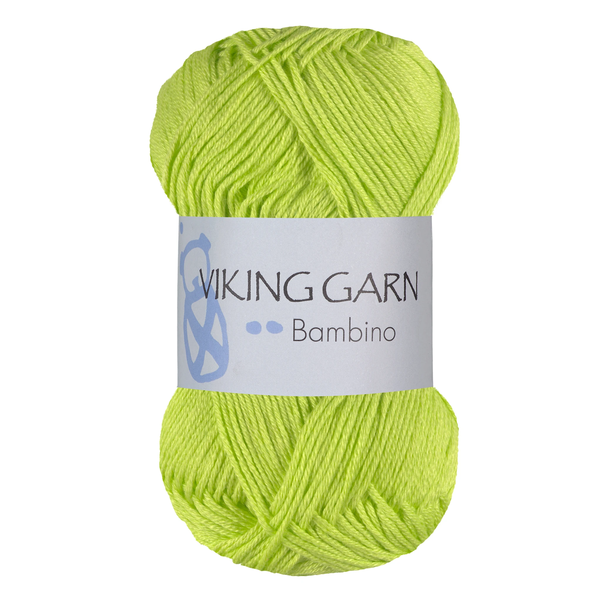 Produktbilde for Bambino 50 g Lime 436 Viking Garn