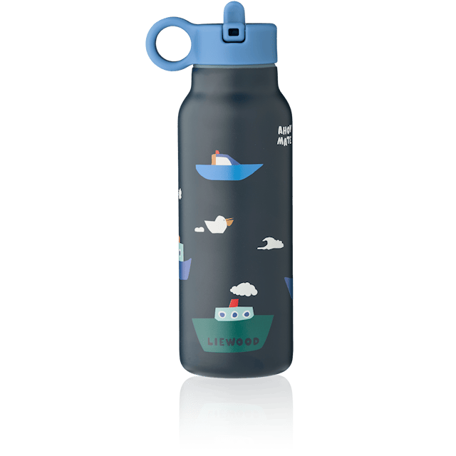 Produktbild 1 för Falk Vattenflaska 350 ml Sailing/Classic Navy Liewood