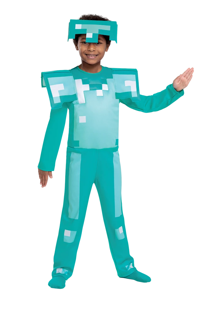 Minecraft Naamiaisasu Fancy Diamond Armour S (4-6) Disguise