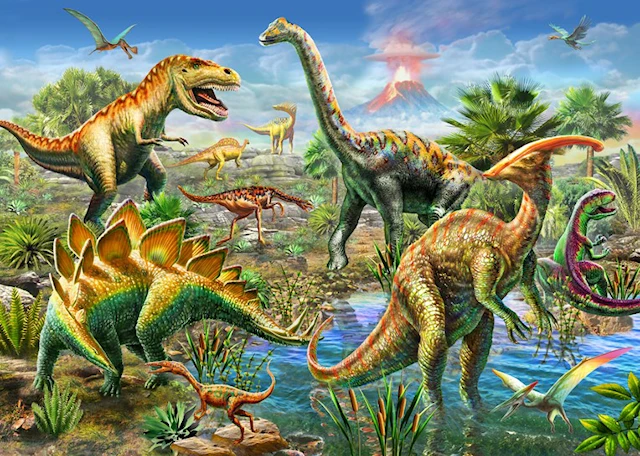 Palapeli Jurassic Playground 500 palaa, Educa