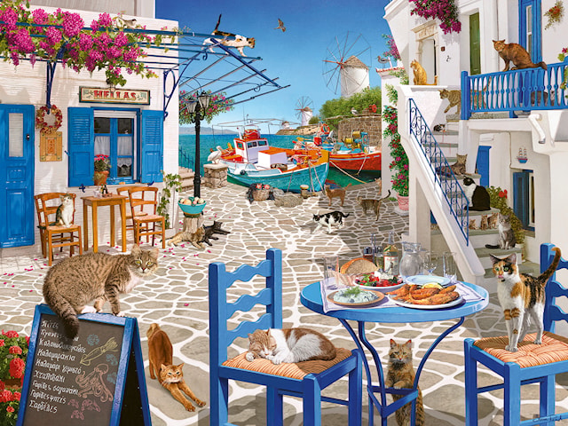Produktbilde 2 for Cats Of Mykonos Puslespill 1500 brikker, Ravensburger