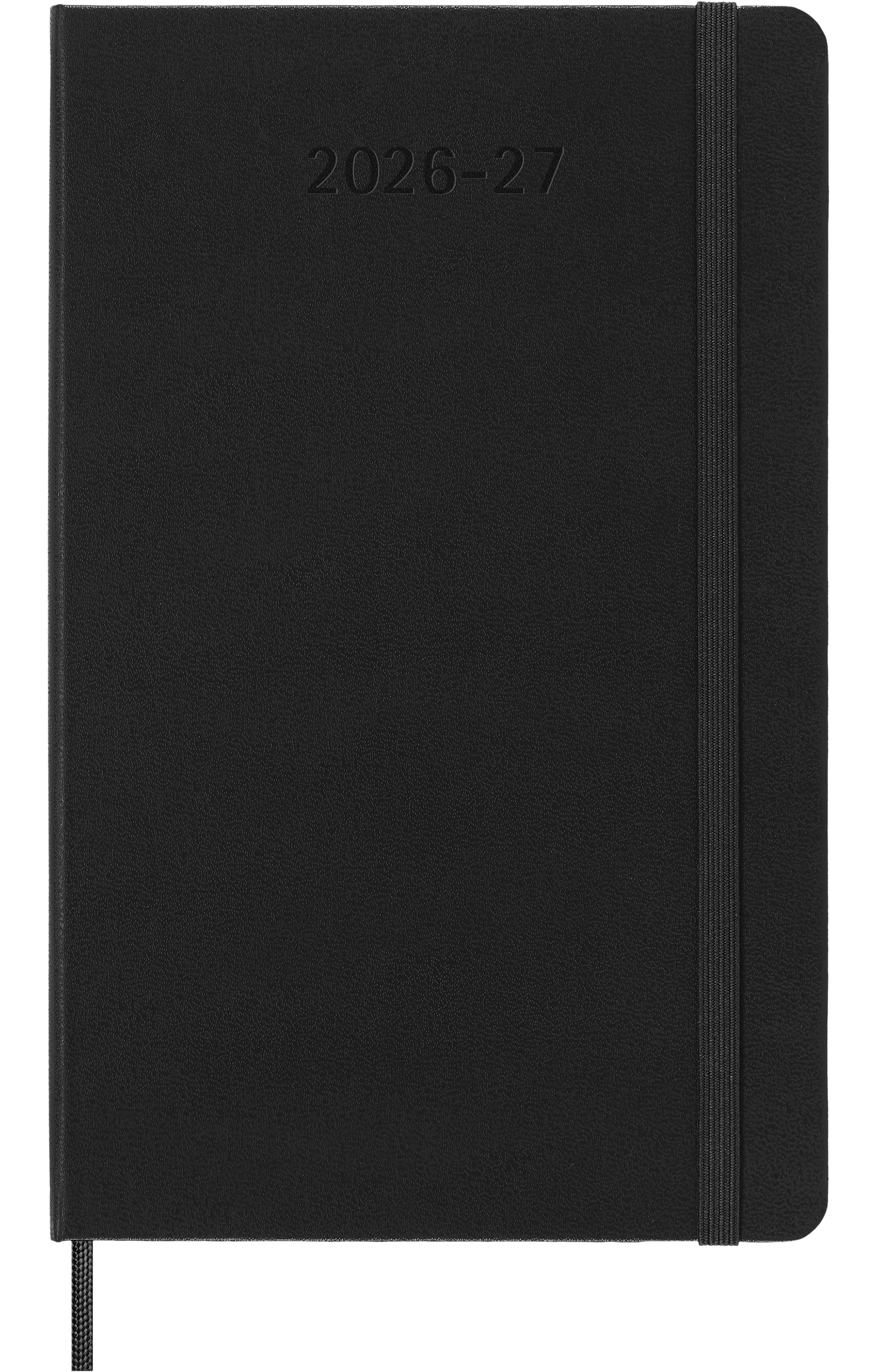 Produktbild för Classic Hard 18M 26/27 Weekly Horizontal Large Svart Moleskine