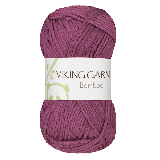 Bamboo 50 g tummaroosa Viking Garn