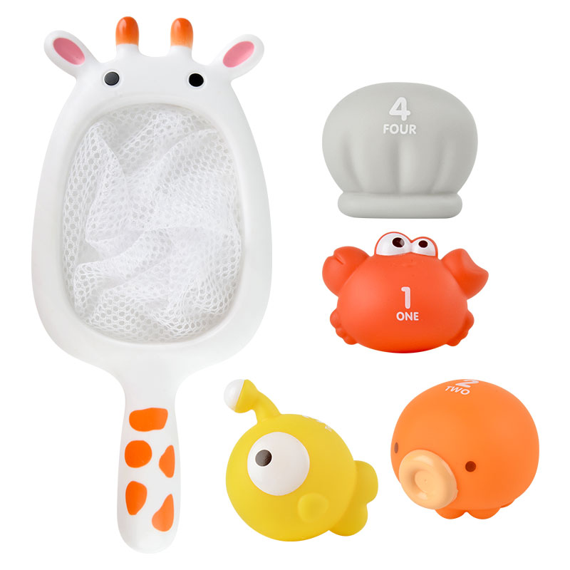 Tub Fun! Kylpyleikki, Kalastussetti Kirahvi ja Kauha, 5 osaa