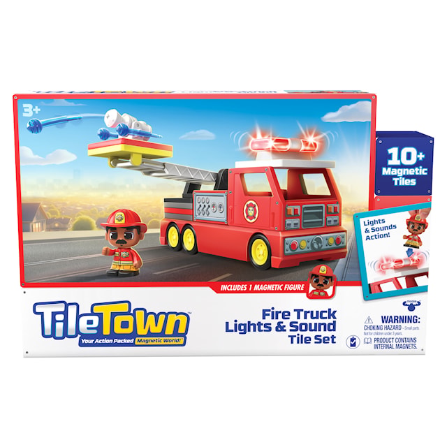 Produktbilde 1 for Brannbil Magnetic Play Tile Town