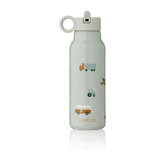 Falk Vattenflaska 350 ml Vehicles Dove Blue Liewood