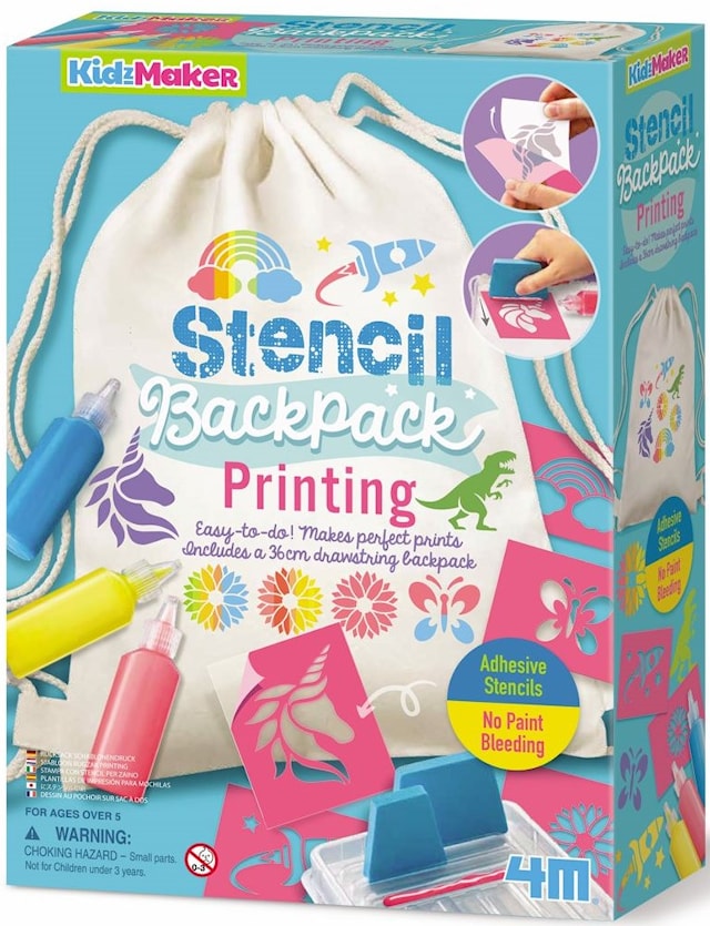 Produktbilde 2 for Hobbysett Tekstiltrykk Stencil Backpack Printing 4M