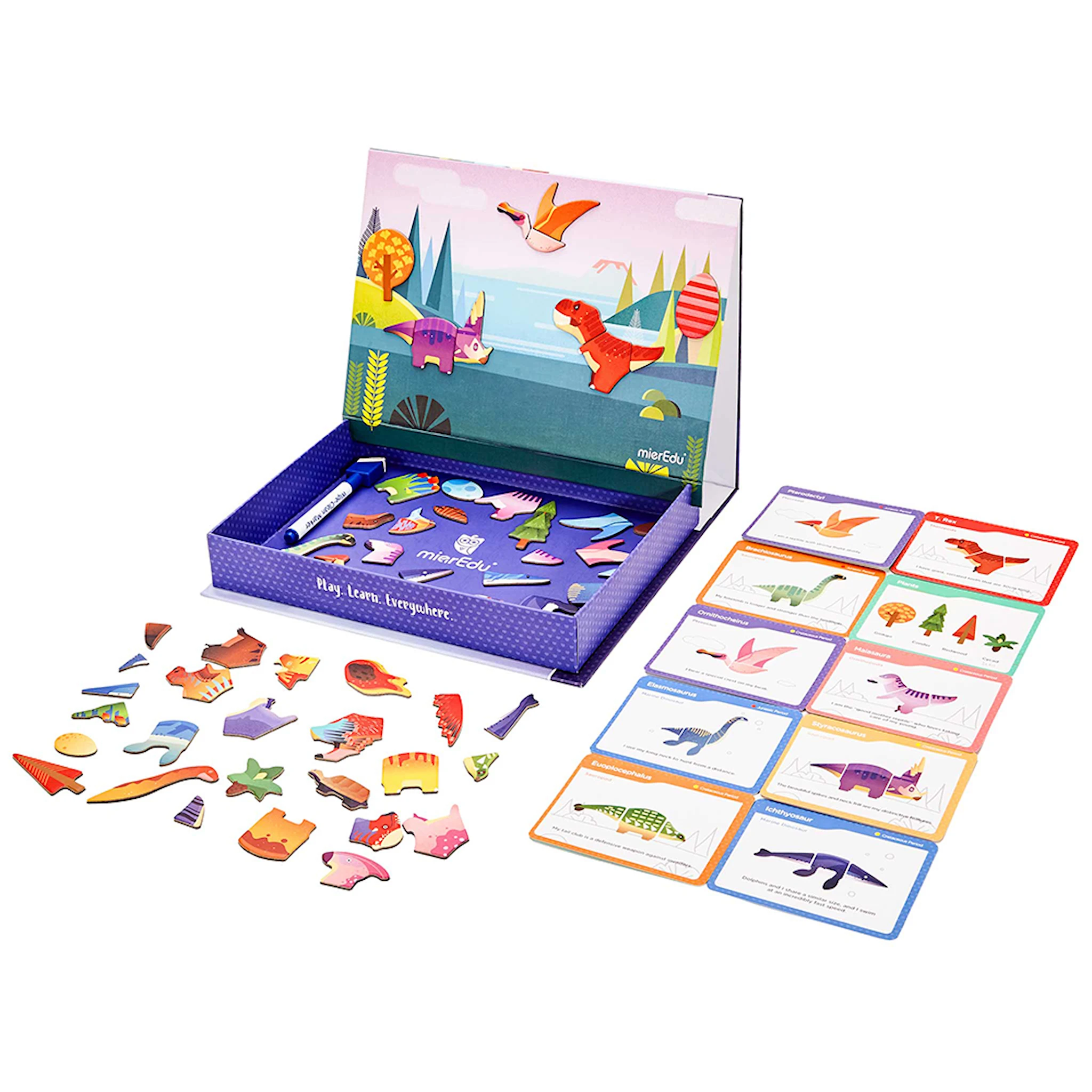 Produktbild för Magnetpyssel Dinosaurier Boxset mierEdu