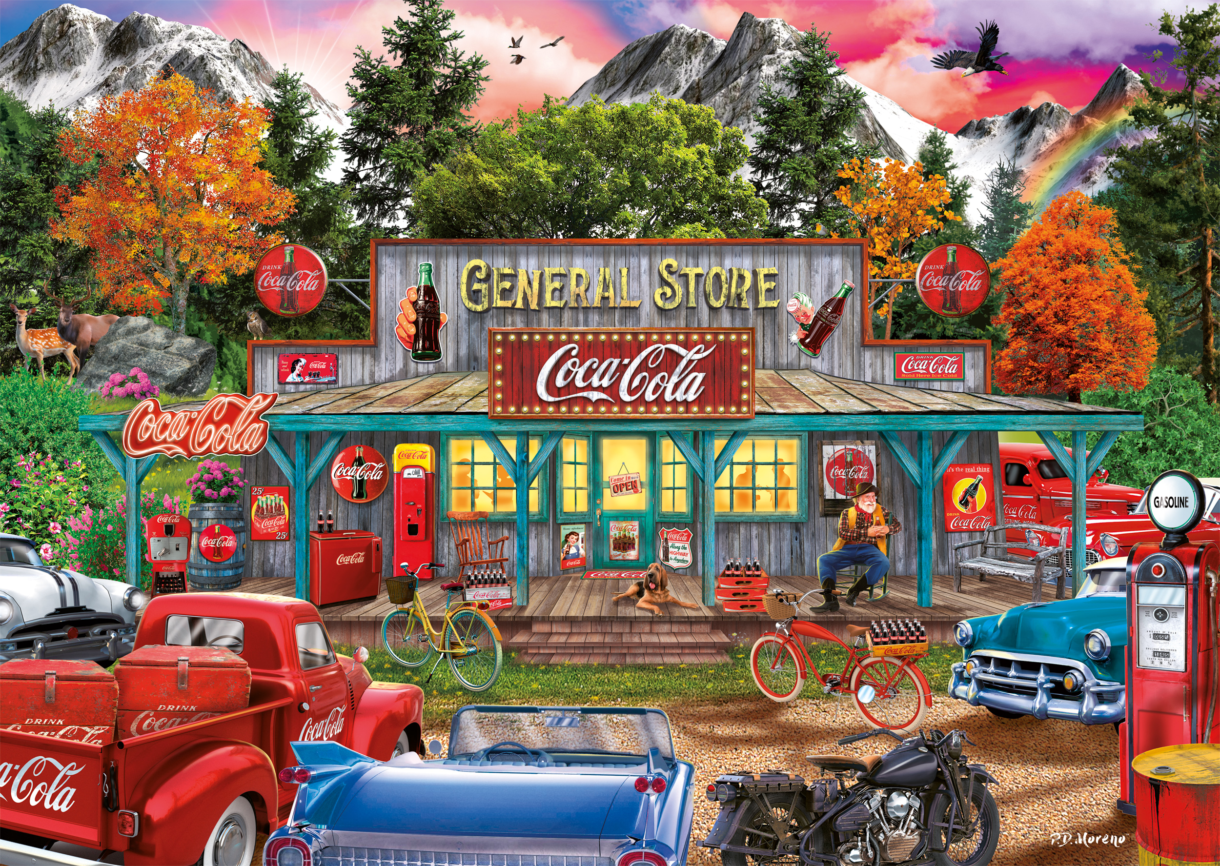 Coca Cola - Store Pussel 1000 bitar Schmidt