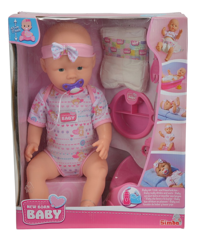 Tuotekuva 3 - New Born Baby Interkaktiivinen Tyttövauva 43 cm