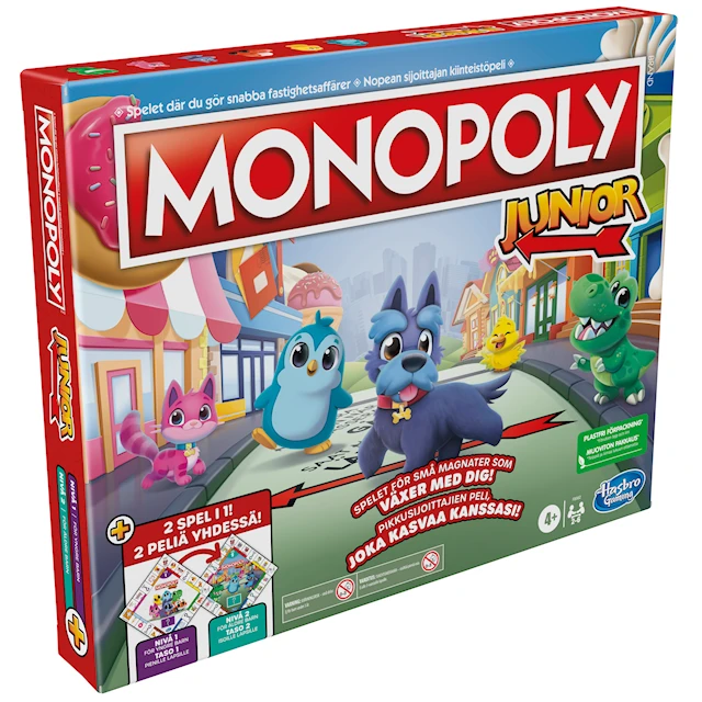 MONOPOLY JUNIOR 2 GAMES IN 1