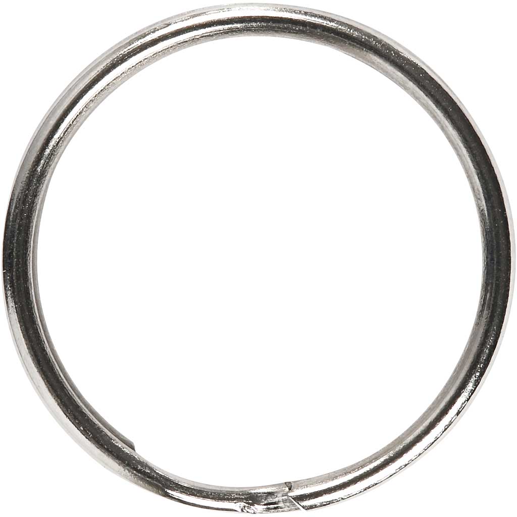 Nyckelring dia 20 mm Metall 100 st
