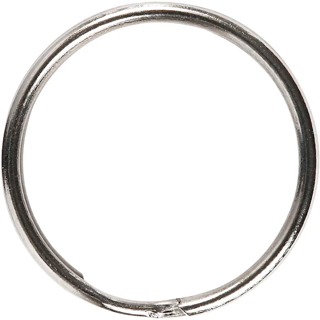 Nyckelring dia 20 mm Metall 100 st
