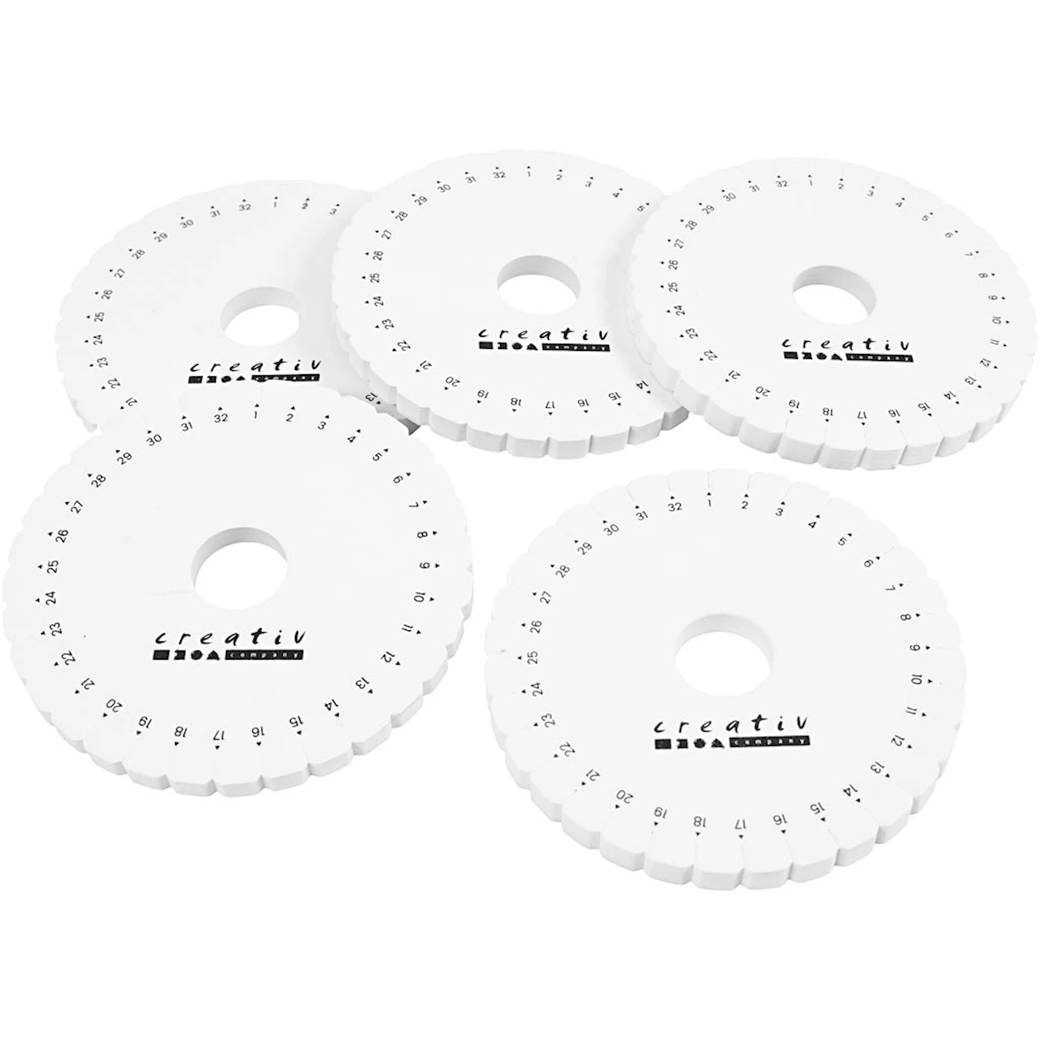 Produktbilde for Kumihimo Fletteskive, dia. 12 cm, 5 stk./ 1 pk.