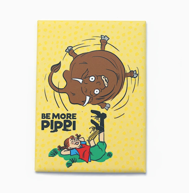 Magneetti Be more Pippi – härkä Pippi Pitkätossu