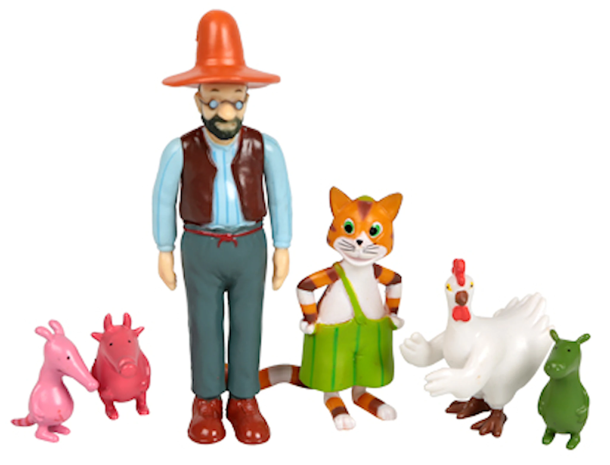 Produktbilde for Figurset, 6 st, Pettson & Findus