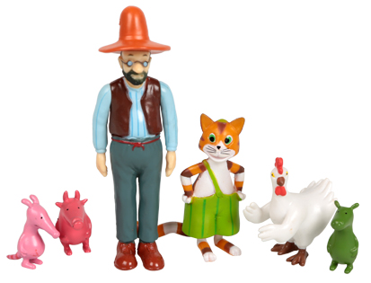 Figurset, 6 st, Pettson & Findus
