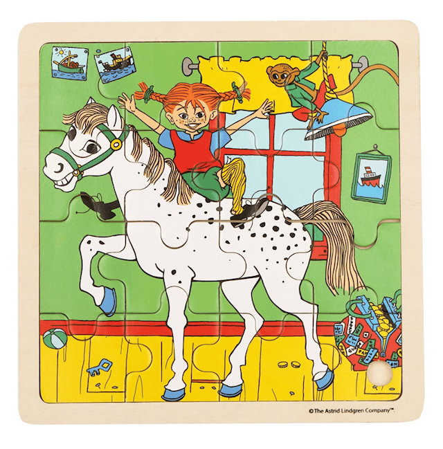 Tuotekuva 1 - Astrid Pippi palapeli Square Horse 16 palaa