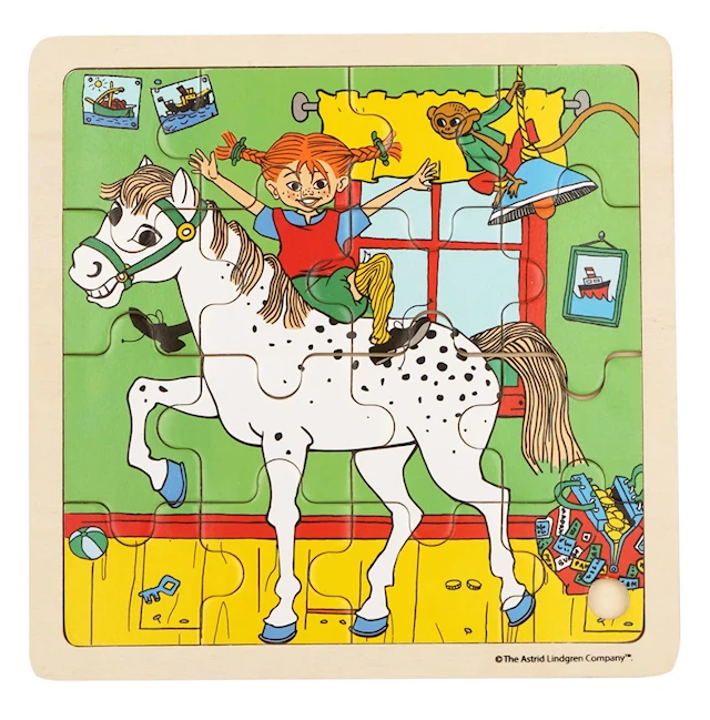 Astrid Pippi rampussel Square Horse 16 bitar