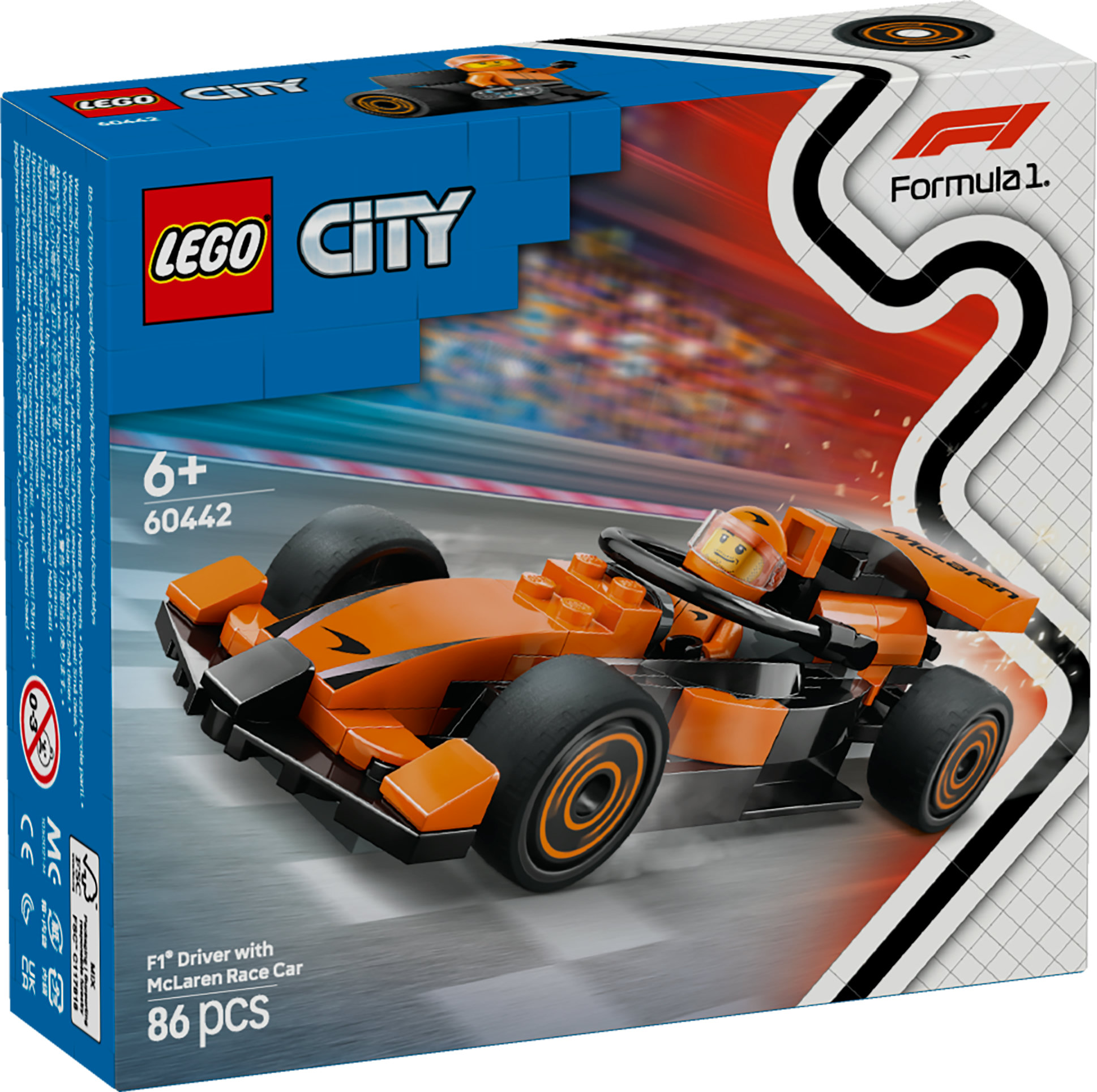 F1® förare med McLaren racerbil LEGO® City (60442)