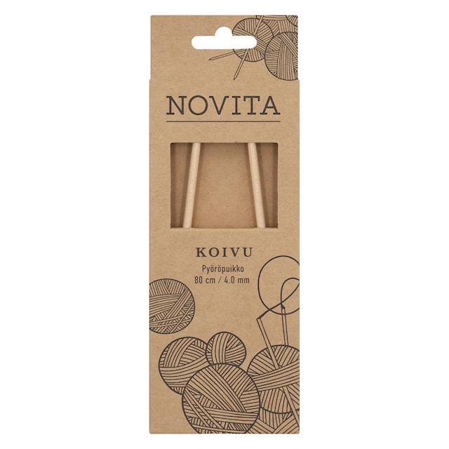 Produktbilde 1 for Rundpinner 80 cm Bjørk 4.0 Novita