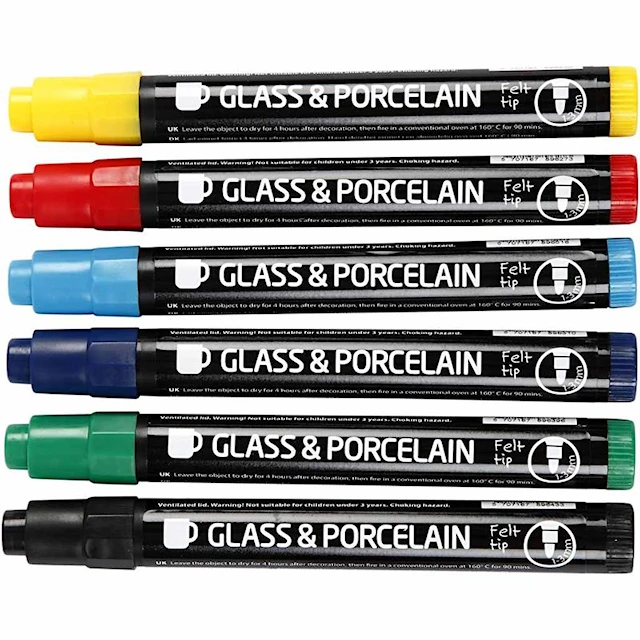 Lasi- ja Posliinitussit, paksuus 1-3 mm, läpikuultavat, 6 kpl/ 1 pkt