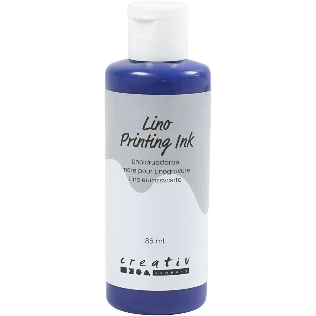 Linoleumfärg Blå 85 ml 1 flaska Creativ Company
