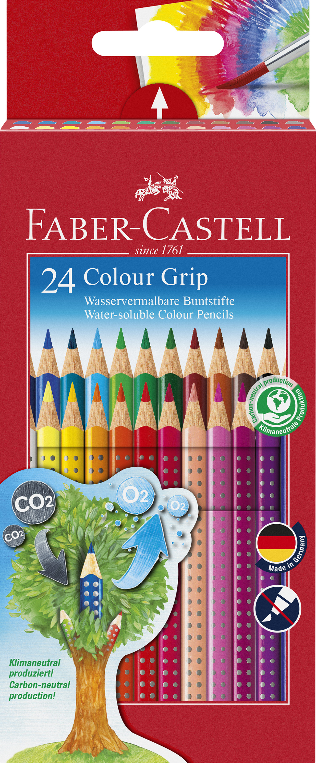 Akvarellpennor Colour Grip 24-pack Faber-Castell