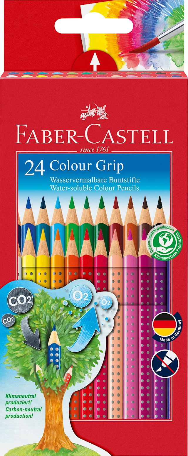 Akvarellpennor Colour Grip 24-pack Faber-Castell