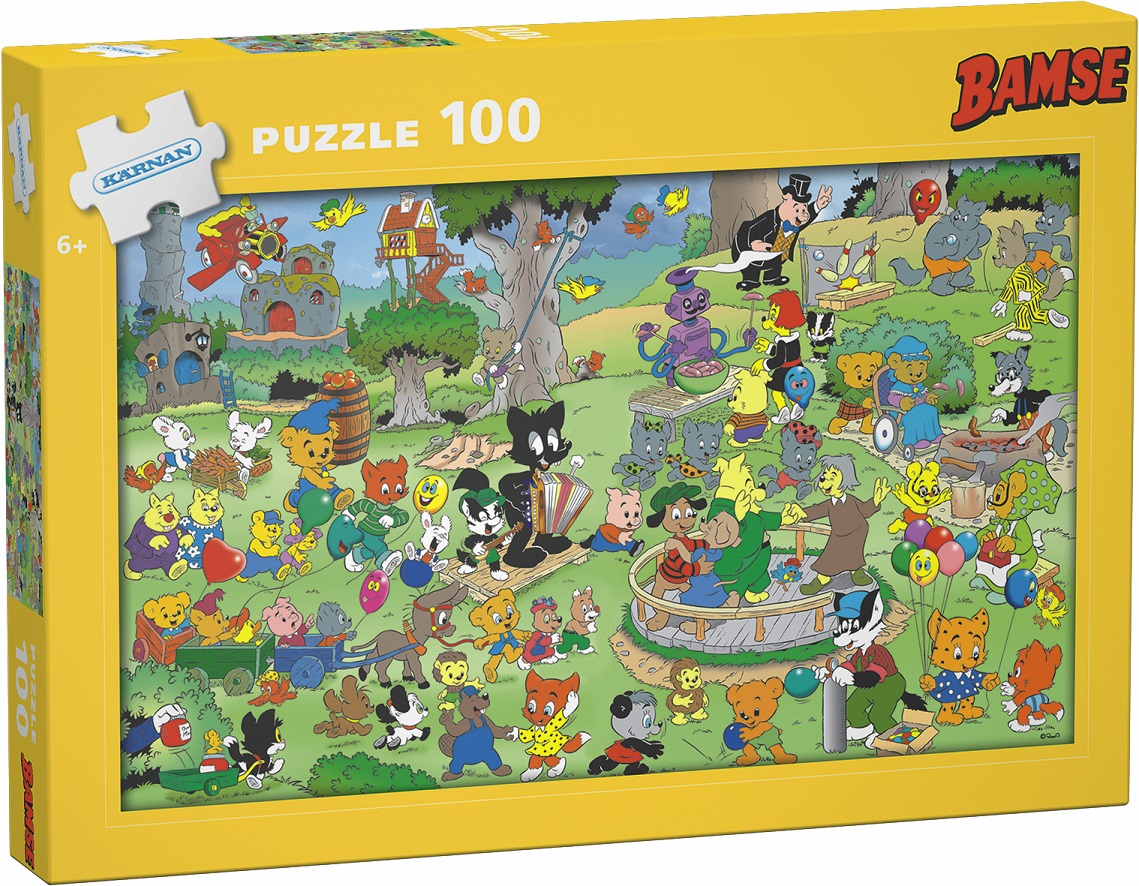 Bamse Pussel 100 bitar Egmont Kärnan