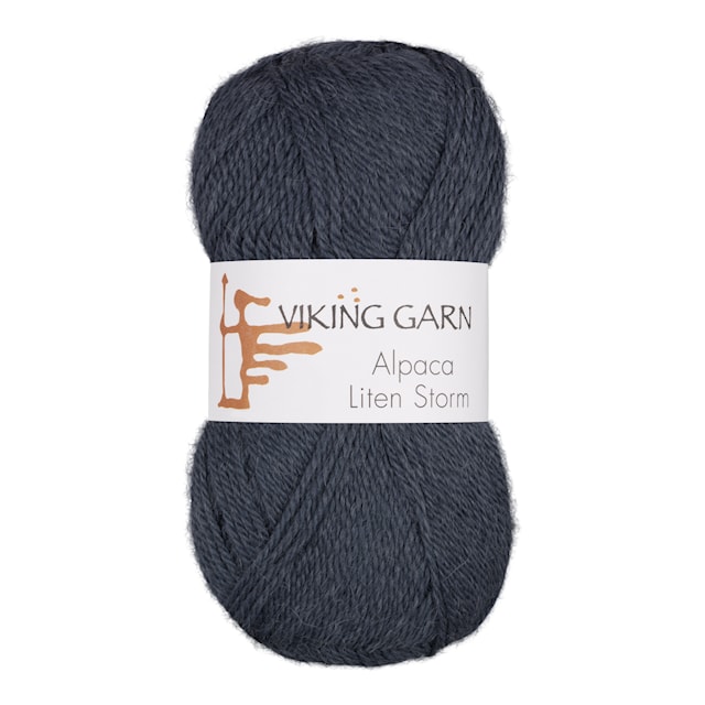 Alpaca Liten Storm 50 g Jeans Blue 727 Viking Garn