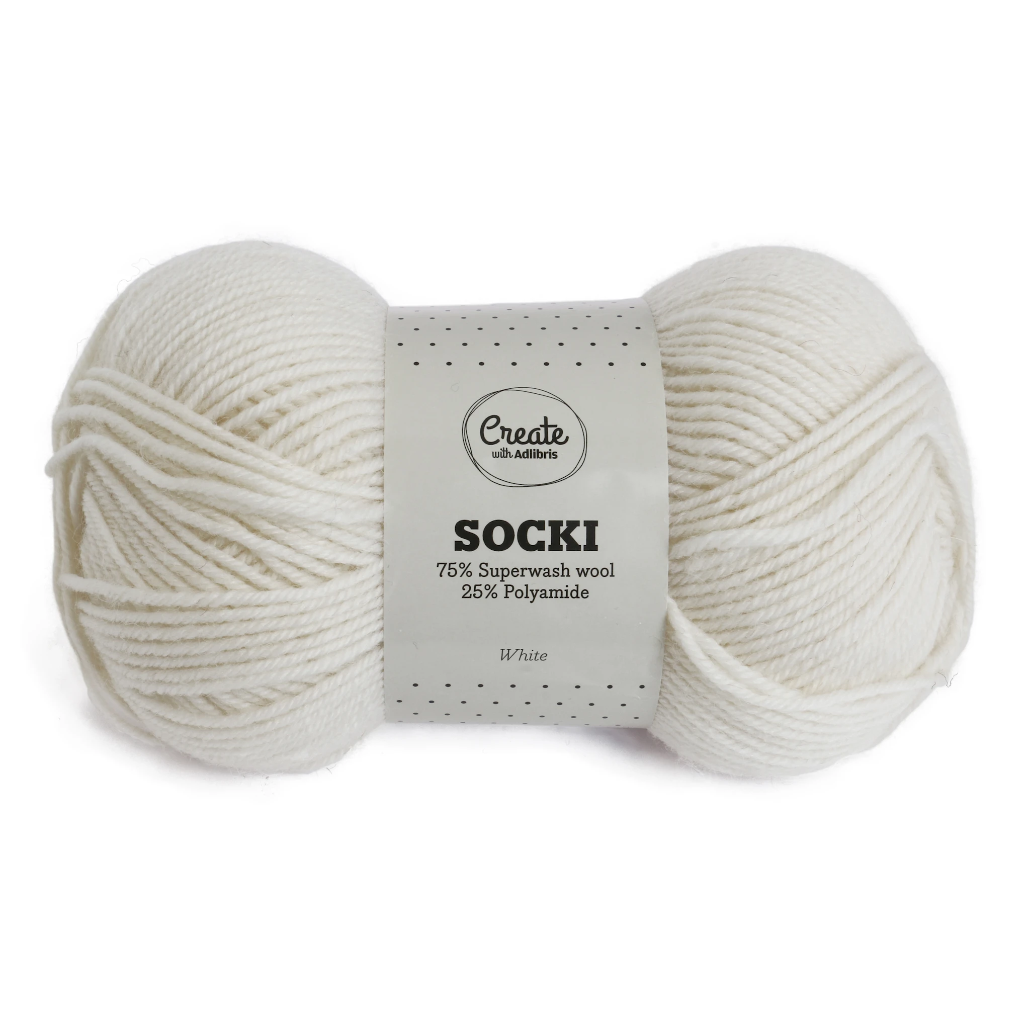 Produktbilde for Socki Garn Ensfarget Ullmiks 100 g Adlibris