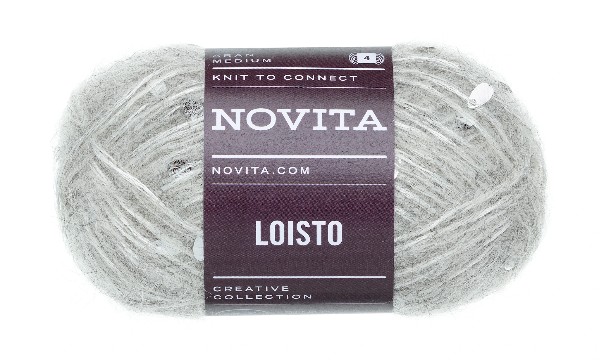 Tuotekuva ille Loisto Paljettilanka 50g  Helmi 4181 Novita