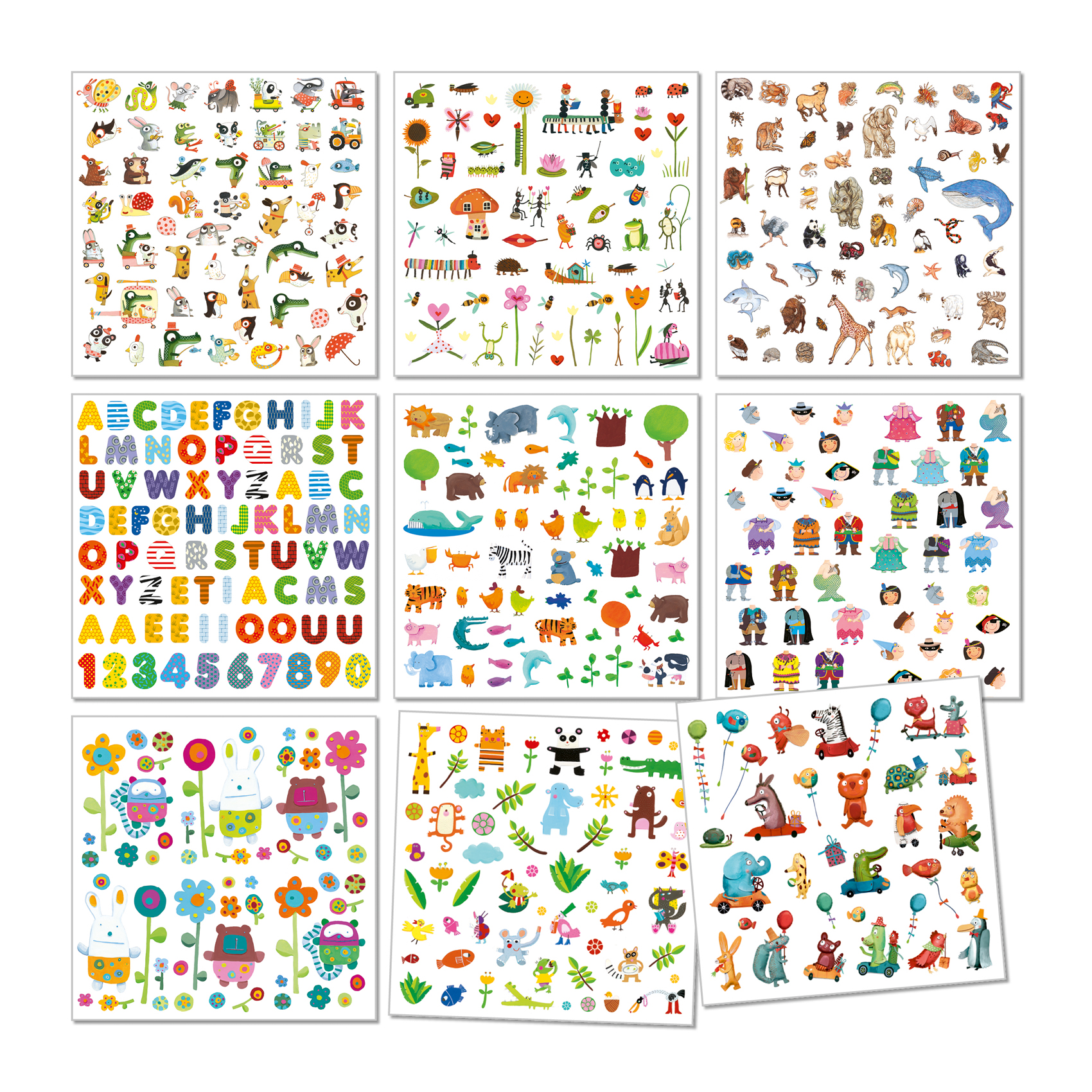 Klistermärken för De yngsta 1000-pack Djeco