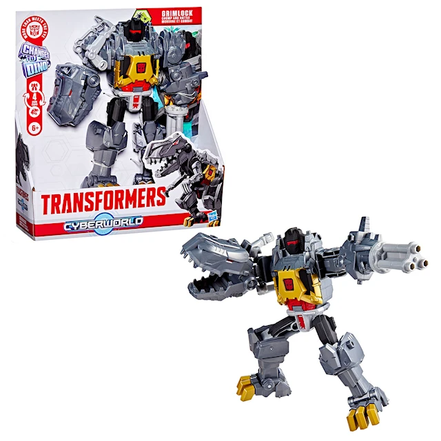 Cyberworld Chomp & Battle Grimlock Transformers