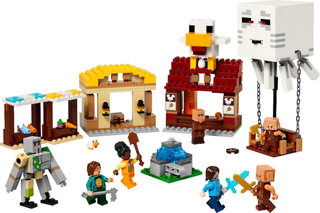 Tuotekuva 2 - Hornanhenki-kuumailmapallon hyökkäys kylään LEGO® Minecraft (21273)