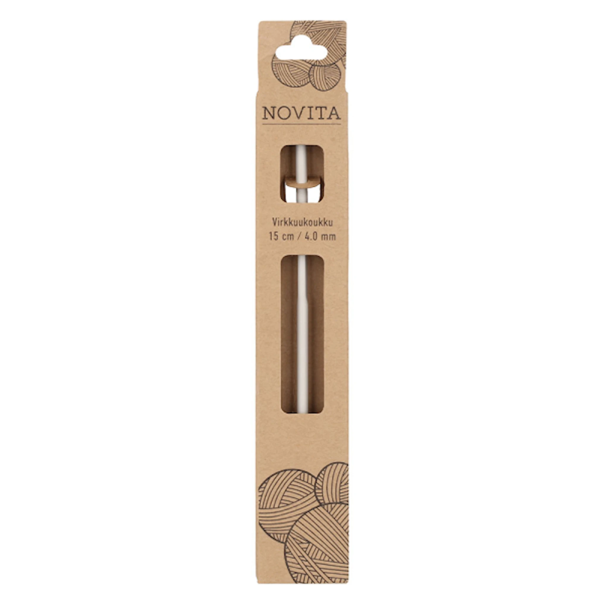 Tuotekuva ille Virkkuukoukku Alumiini 15 cm 2.5 Novita