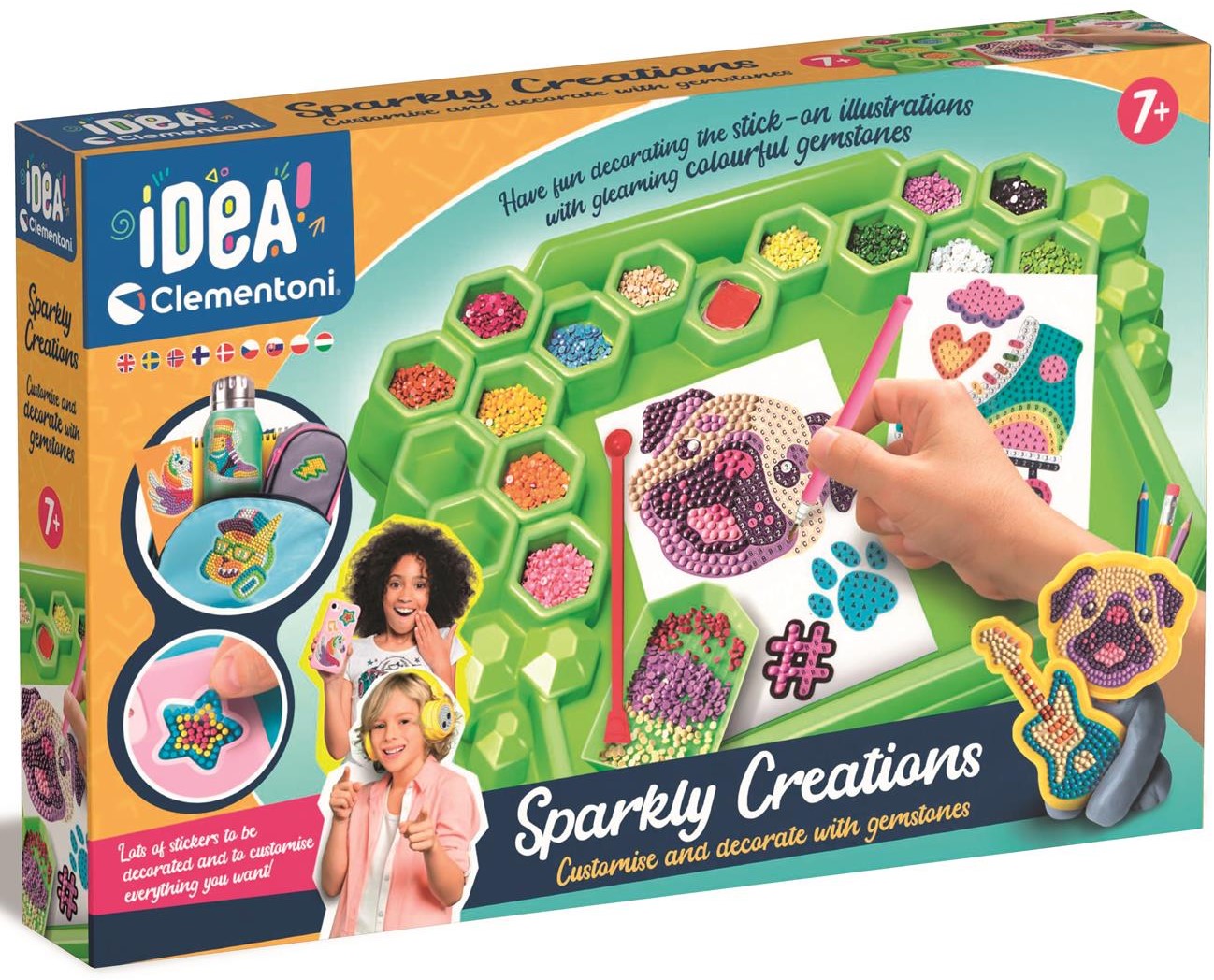 Diamantmålning Sparkly Creations Lab Clementoni
