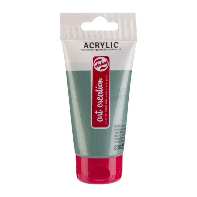 Akrylmaling 75 ml Metallic Green Talens Art Creation