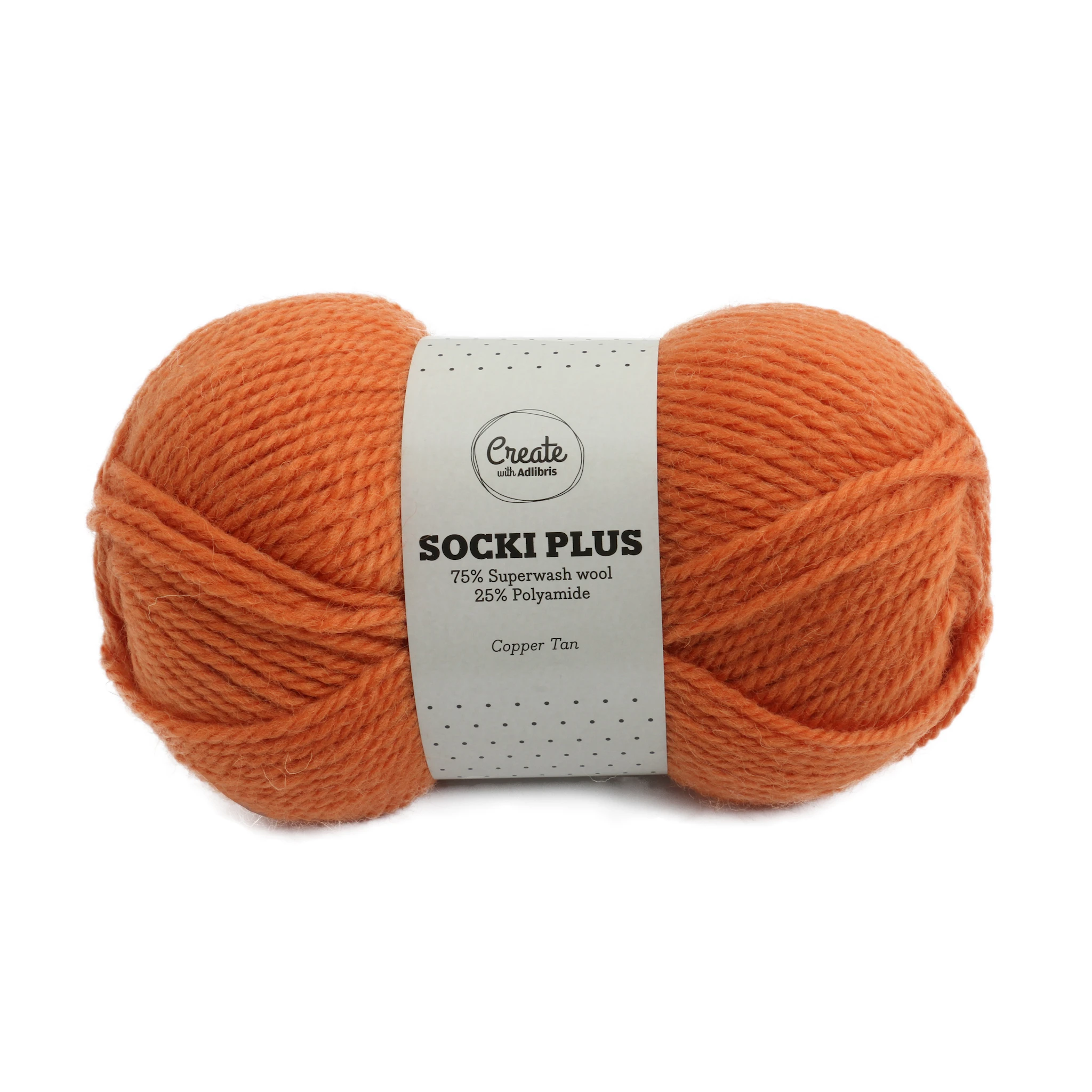 Produktbilde for Socki Plus Ensfarget Garn 100 g Adlibris