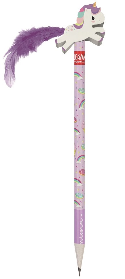 Blyertspenna HB Unicorn med suddgummi 1-pack Legami