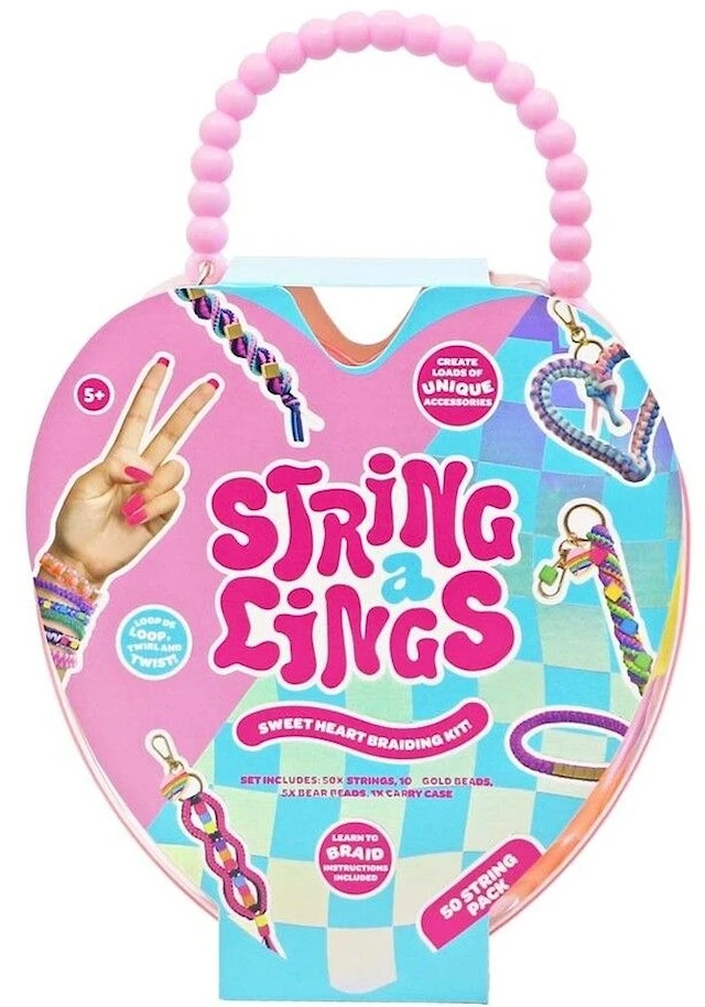 Stringalings - 50 Pack - I Heart Braiding Kit