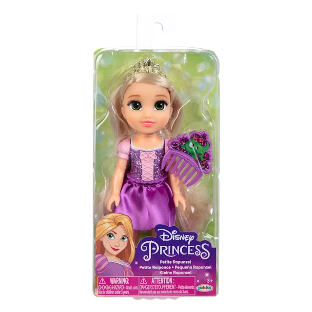 Rapunzel-nukke kammalla 15 cm Disney-prinsessa