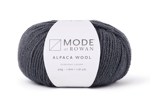 Alpaca Wool alpakka ull miks 50 gr Carbon 010 Mode at Rowan