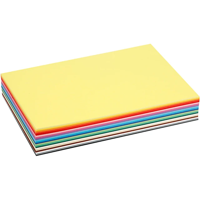 Värillinen Kartonki, A4, arkki 210x297 mm, 180 g, värilajitelma, 30 laj/ 1 pkt