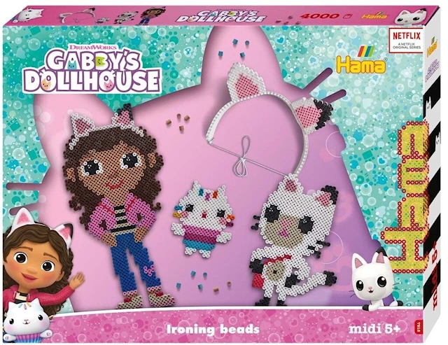 Hama Midi Presentset Gabbys Dollhouse 4000 st