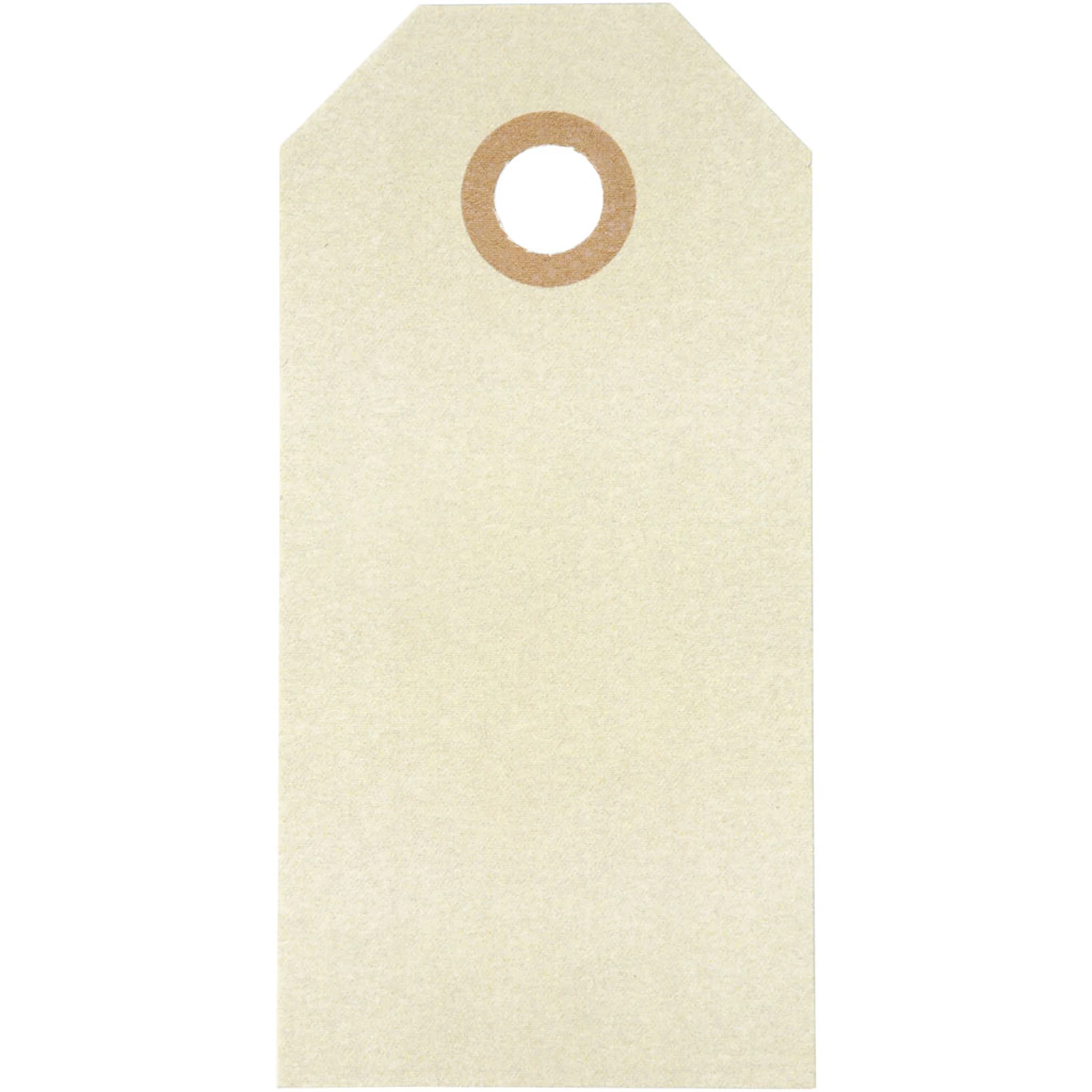 Produktbild för Etiketter Manilla 4x8 cm Natur 20 st